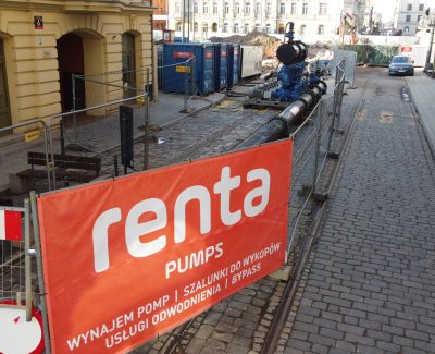 Bypass dla modernizacji kanalizacji ogólnospławnej na ulicy Zielonej w Łodzi, Polska