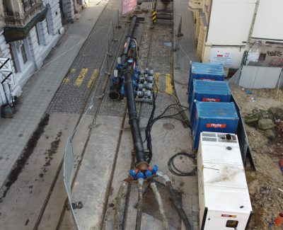 Bypass dla modernizacji kanalizacji ogólnospławnej na ulicy Zielonej w Łodzi, Polska