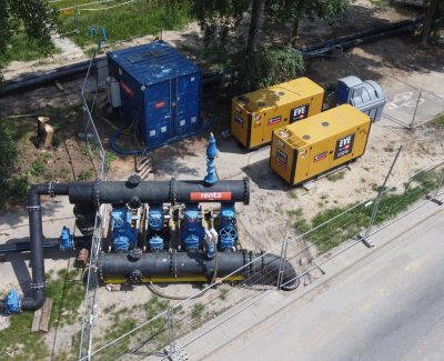 Bypass przy budowie podziemnego tunelu tramwajowego w ramach projektu nowej trasy tramwajowej łączącej Wolę z Ochotą, Mokotowem i Wilanowem